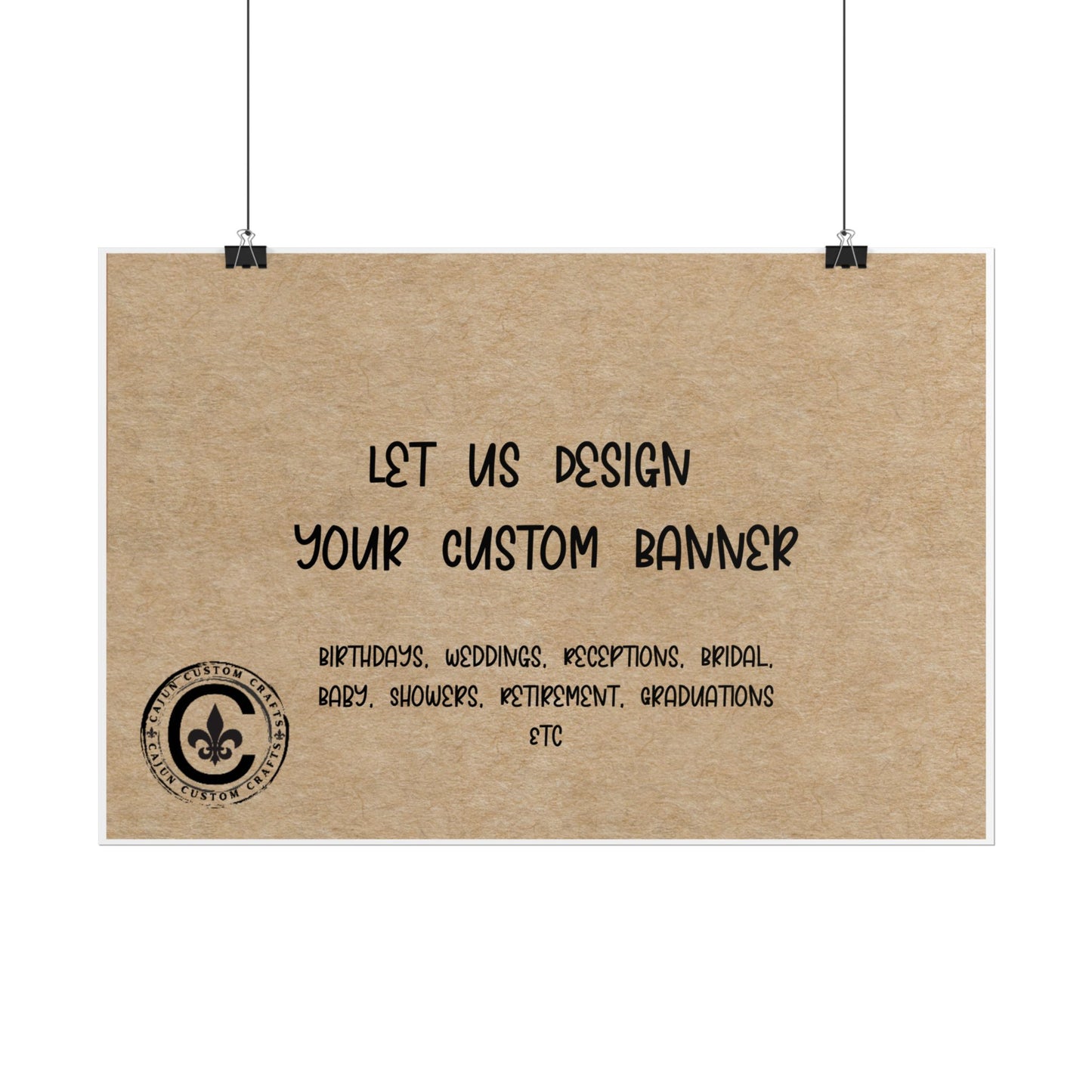 Personalized Rolled Banners for Weddings, Birthdays, Graduations, Celebrations, Unique Event Decor
