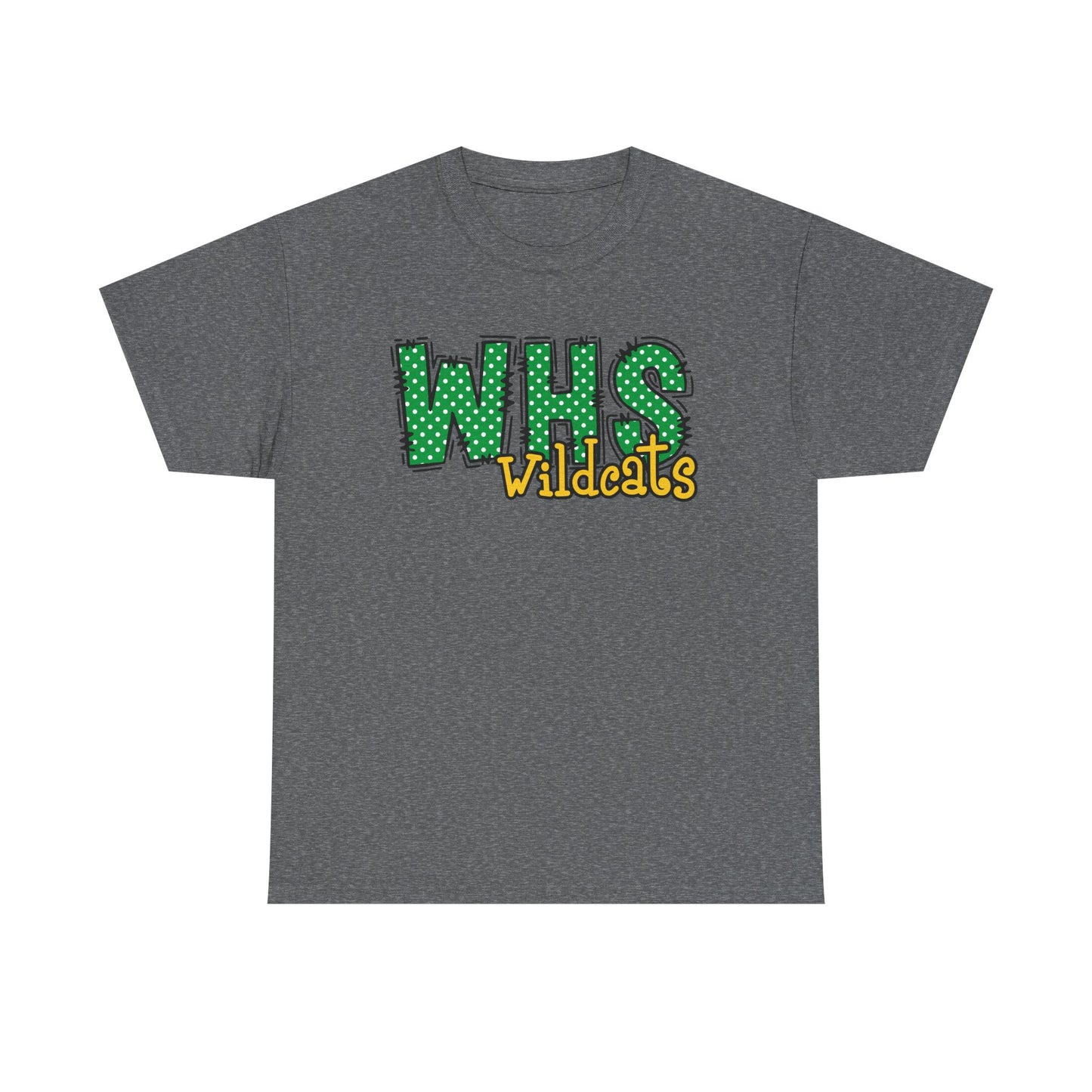 WHS Wildcats Unisex Heavy Cotton Tee | School Spirit Shirt, Team Apparel, Graphic Tee, Casual Wear, Gift for Students