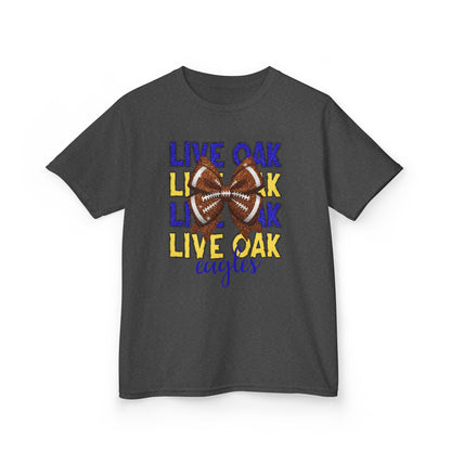 Live Oak Eagles Football Tee for Kids, Youth Sports Shirt, Fun Game Day Outfit, Birthday Gift, Team Spirit Apparel, Family Sportswear
