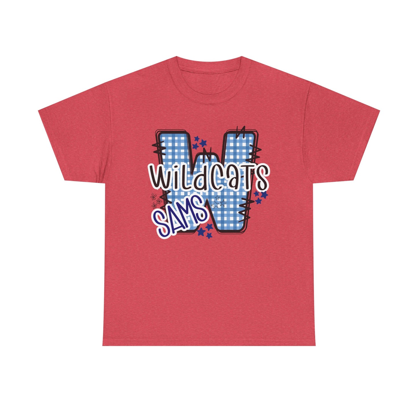 SAMS Wildcats, Whimsical on a Unisex Tshirt, St Amant Middle School