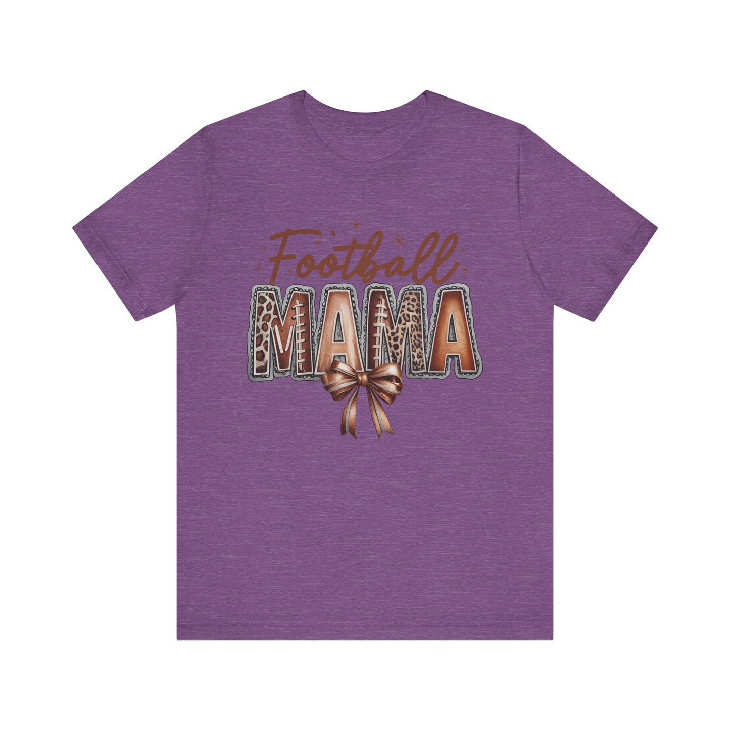 Football Mama Tee, Unisex Short Sleeve Shirt for Sports Moms, Cute Gift for Game Day, Football Season Apparel