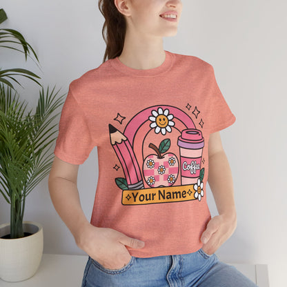 Personalized Teacher Tee, Gift for Educators, Back to School