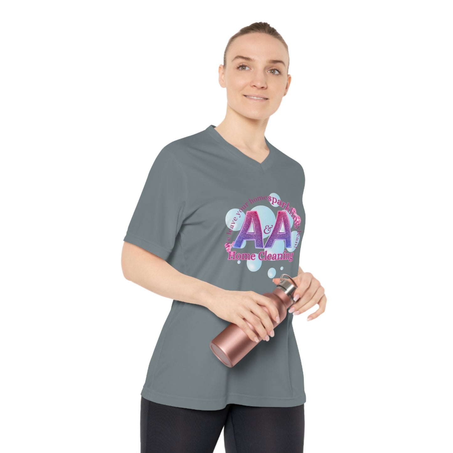 A&A, Original Logo on a 3rd V neck, Team365