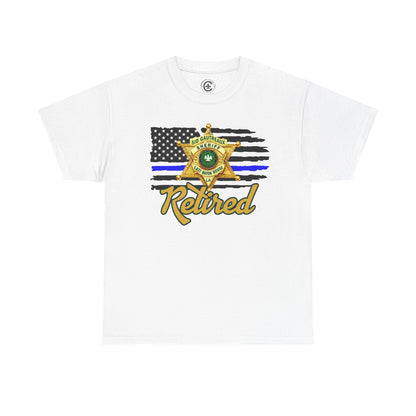 EBRSO Badge Retired Sheriff Heavy Cotton Tee, Unisex Tee, Law Enforcement Gift, Retirement Celebration T-shirt
