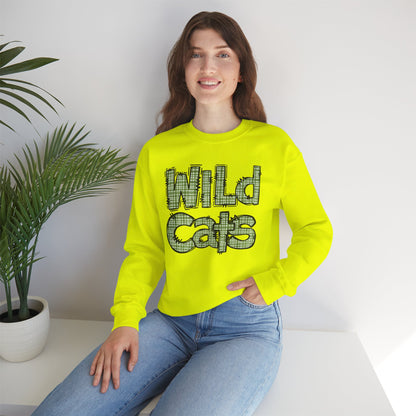 Wild Cats Crewneck Sweatshirt, Cozy Unisex Sweatshirt, Perfect Gift for Birthdays, Casual Wear, Wildcat Theme Apparel, Walker, La WHS, WJH
