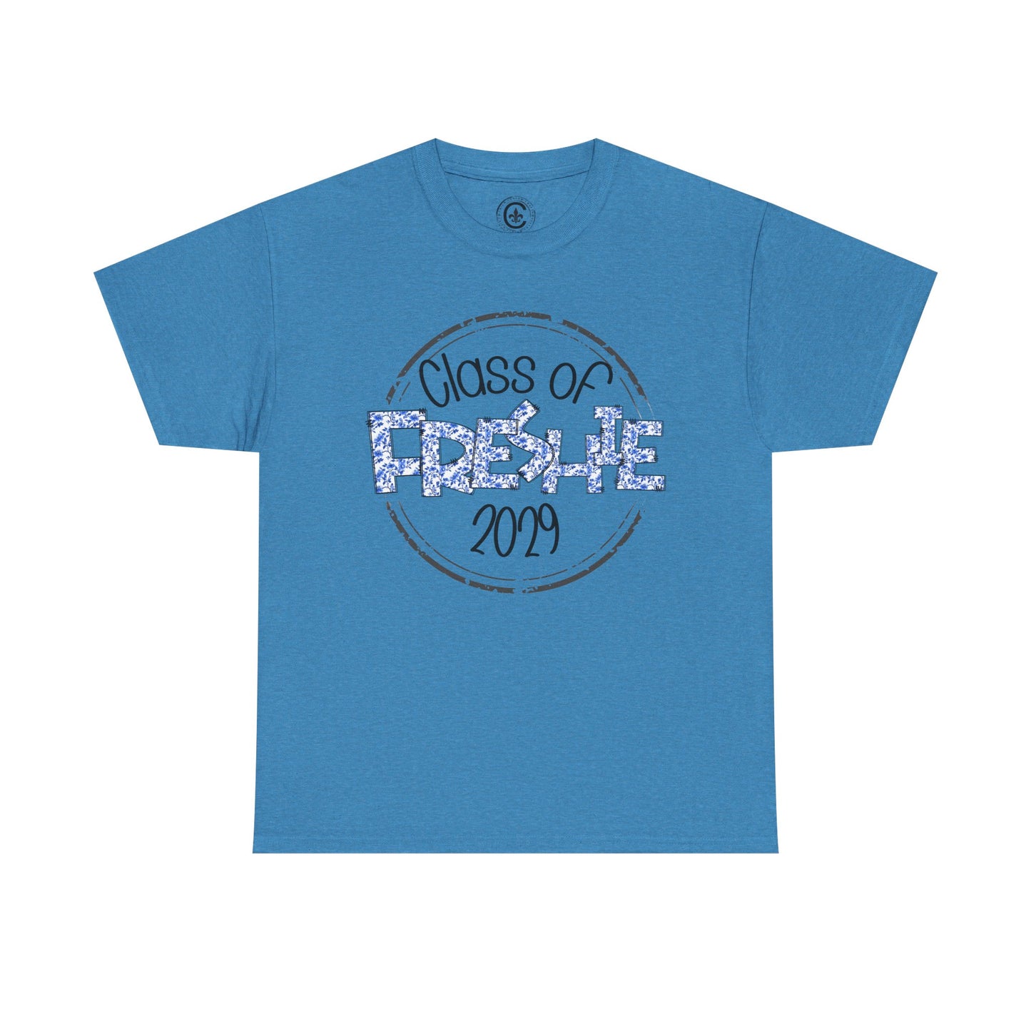 Freshie Class of 2029 Heavy Cotton Tee, Graduation Shirt, Unisex T-Shirt, School Spirit Wear, Freshman Celebration