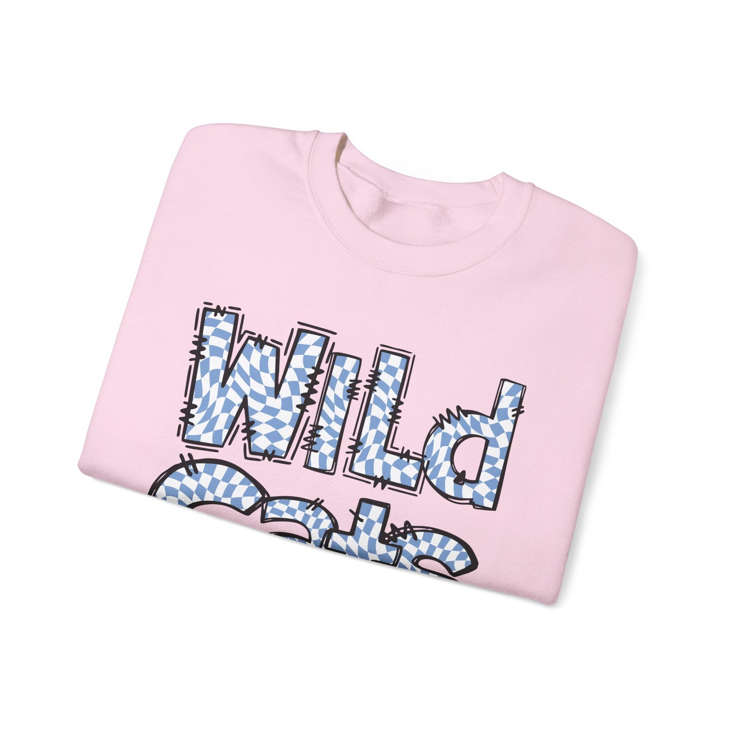 SAMS Wildcats Crewneck Sweatshirt with Heart Design, Comfortable Unisex Sweatshirt, Perfect Gift for School Spirit