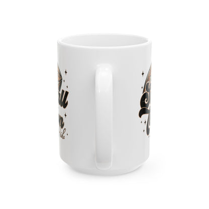 Small Town Football Ceramic Mug - Sports Fan Gift, Coffee Cup, Game Day Essential, Personalized Mug, Team Spirit