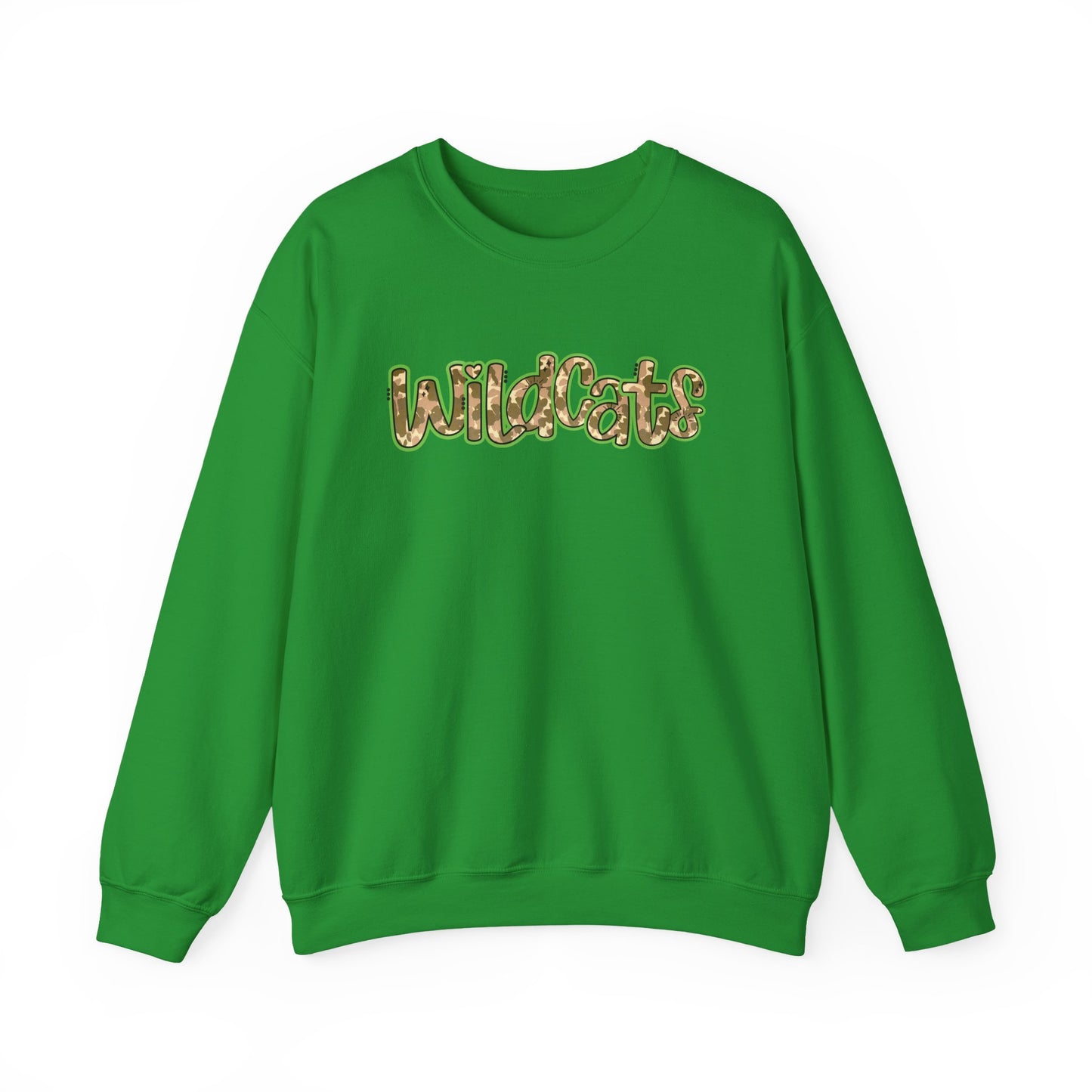Wildcats Camo Crewneck Sweatshirt, Cozy Unisex Sweatshirt, Perfect Gift for Birthdays, Casual Wear, Wildcat Theme Apparel, Walker, La WHS, WJH
