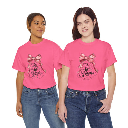 Festive Holiday T-Shirt: 'Tis the Season Tee, Christmas Gift, Family Gatherings, Winter Celebrations, Casual Holiday Wear