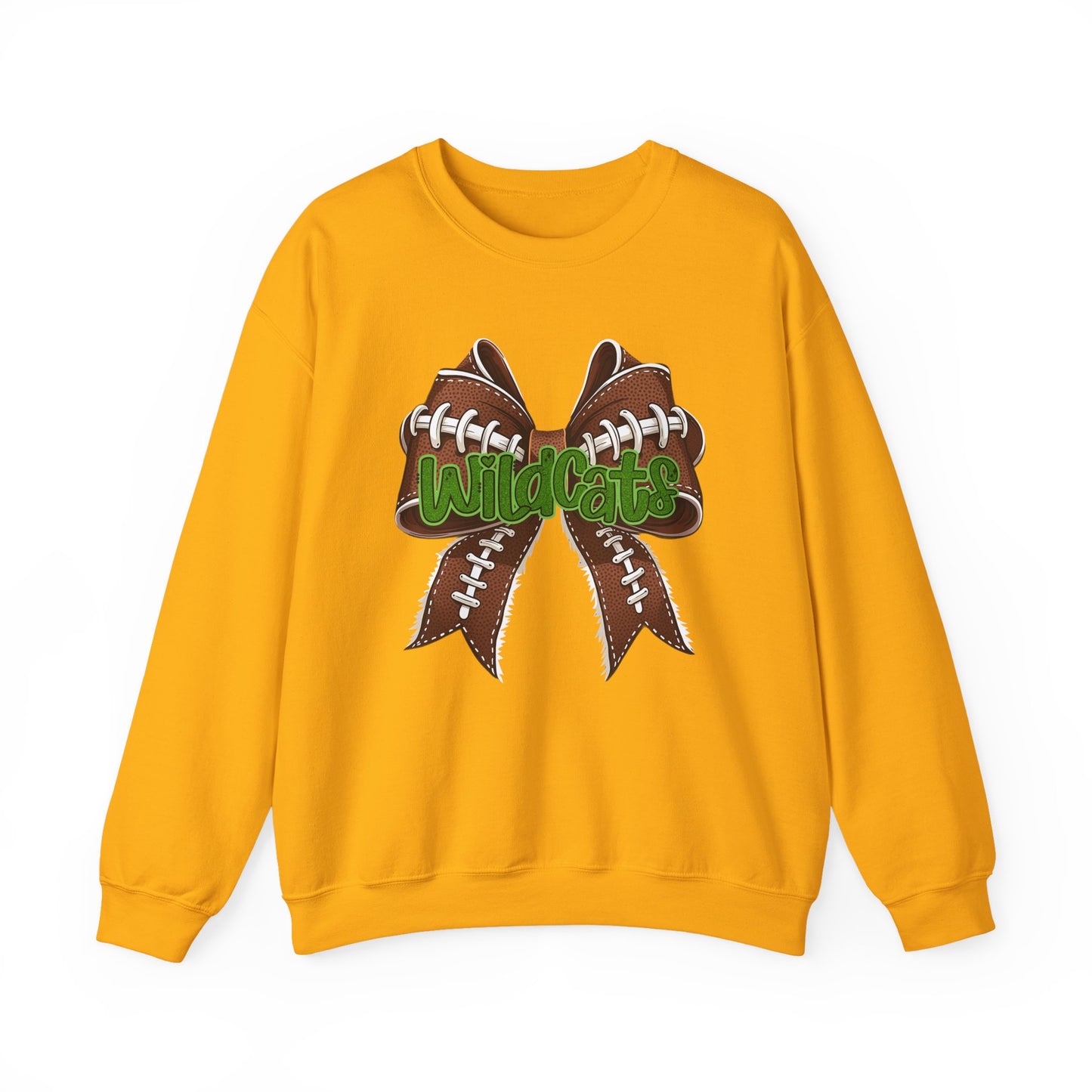 Wildcats Football, Bow Crewneck Sweatshirt, Cozy Unisex Sweatshirt, Perfect Gift for Birthdays, Casual Wear, Wildcat Theme Apparel, Walker, La WHS, WJH