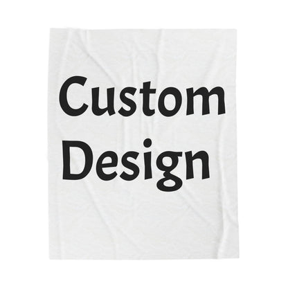 Personalized Custom Velveteen Plush Blanket, Cozy Throw, Dorm Gifts, Snuggly Home Decor, Christmas, Housewarming, Custom Design