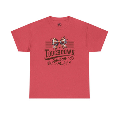 Touchdown Season Unisex Heavy Cotton Tee, Football Fan Shirt, Game Day Outfit, Sports Tee, Gift for Fans