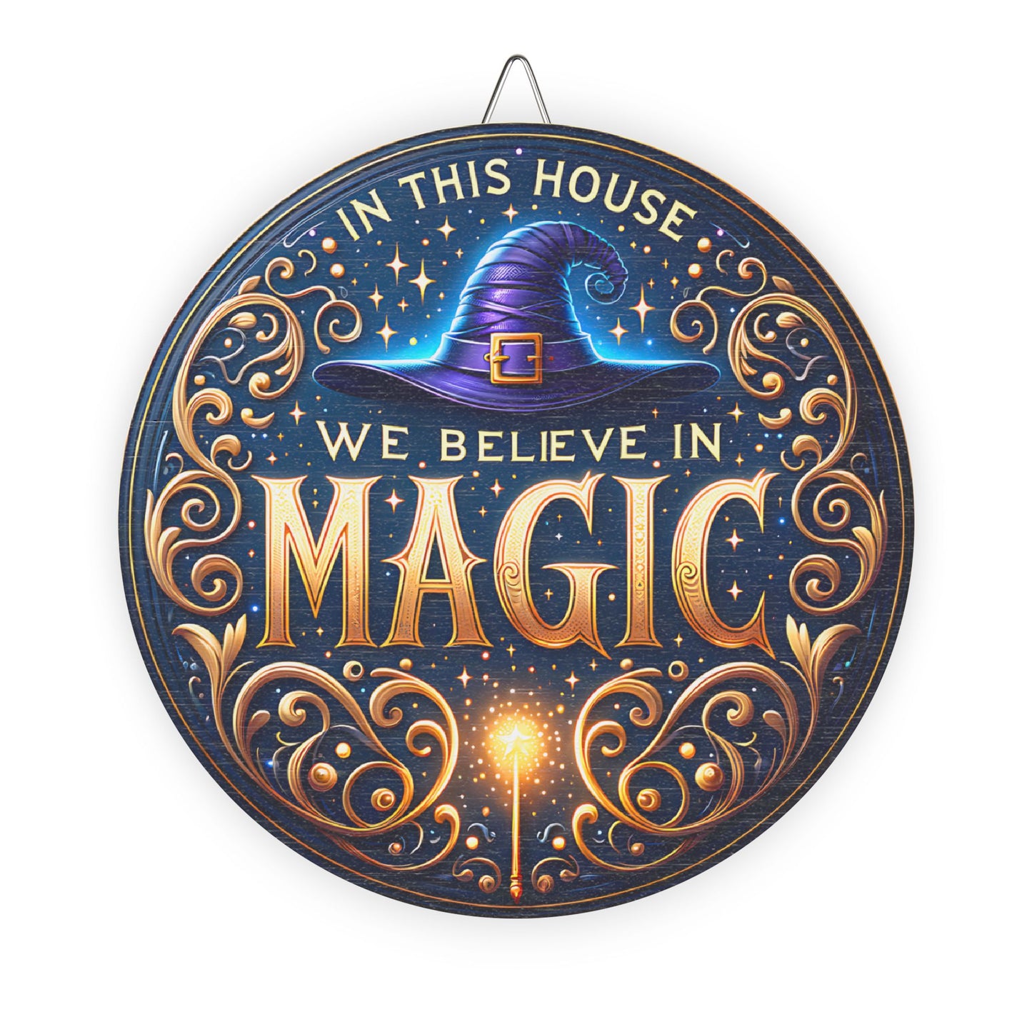 Halloween Welcome wooden door sign, mantle, entry table, decor, Magic, Witch Hat, Spells