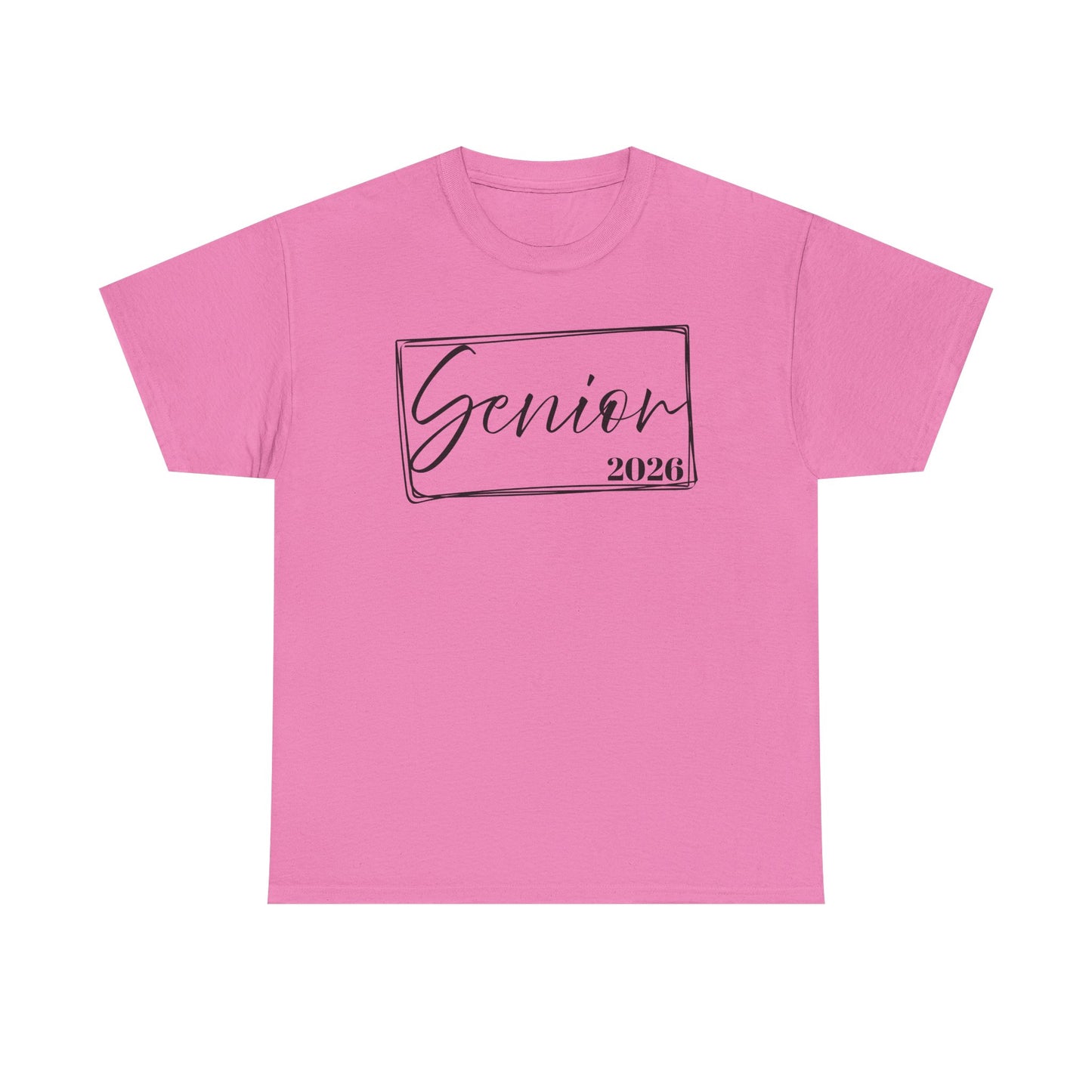 Senior 2026 Unisex Heavy Cotton Tee, Back to School Shirt, Teacher Gift, Kids Clothing, Classroom Style, Educational Apparel