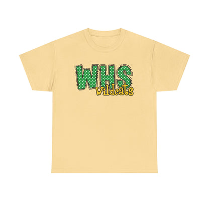 WHS Wildcats Unisex Heavy Cotton Tee | School Spirit Shirt, Team Apparel, Graphic Tee, Casual Wear, Gift for Students