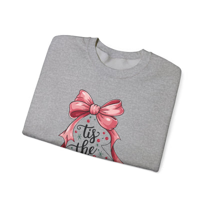 Festive Holiday Crewneck Sweatshirt - 'Tis the Season, Christmas Gift, Cozy Apparel, Winter Wear, Unisex Fashion