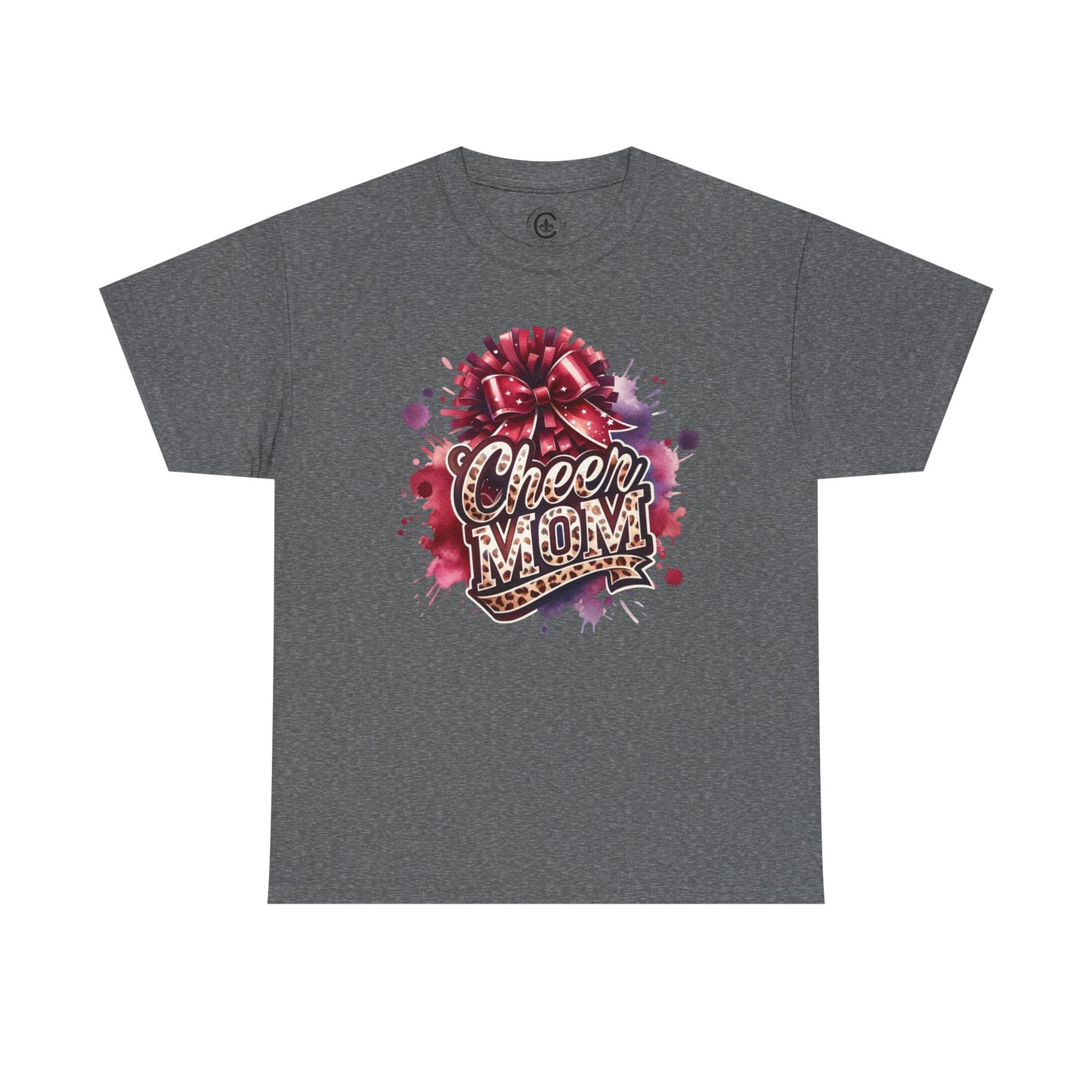 Cheer Mom Unisex Heavy Cotton Tee | Cheerleading Gift, Sports Apparel, Team Spirit Shirt, Mom T-Shirt, Game Day Outfit