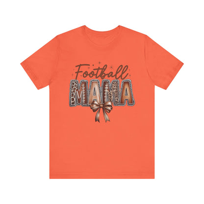 Football Mama Tee, Unisex Short Sleeve Shirt for Sports Moms, Cute Gift for Game Day, Football Season Apparel