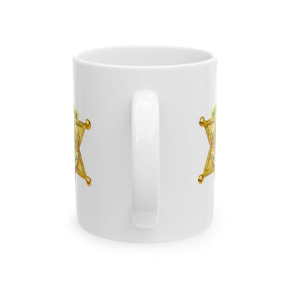 EBRSO, Badge, Sheriff Star Ceramic Mug, Perfect Gift for Police Officers, Law Enforcement Fans, Birthday, Holiday