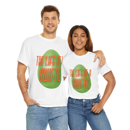 The life of a Swiftie with a green glitter easter egg - Unisex Heavy Cotton T-Shirt Music Lover Shirt, TS12 12 Swiftie