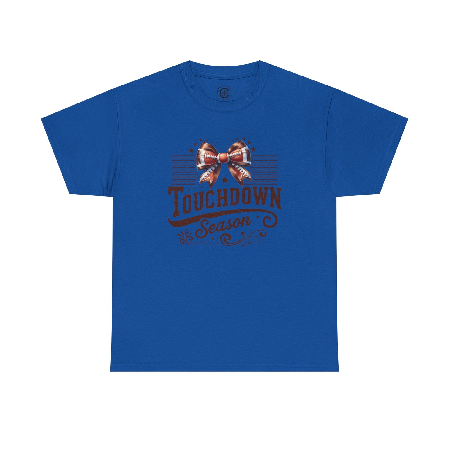 Touchdown Season Unisex Heavy Cotton Tee, Football Fan Shirt, Game Day Outfit, Sports Tee, Gift for Fans