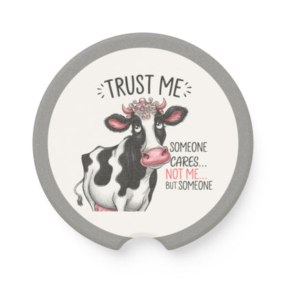 Whimsical Cow Car Coaster, Cute Car Interior Decor