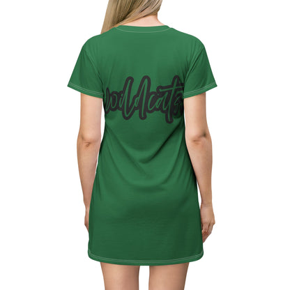 Green, Wildcats T-Shirt Dress - Stylish Casual Wear for Parties, Birthdays, or Everyday Outfits, Comfortable and Fashionable