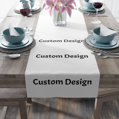 Personalized Custom Cotton Table Runner - Perfect for Weddings, Parties, Home Decor, Holidays, Special Occasions, Events, Showers