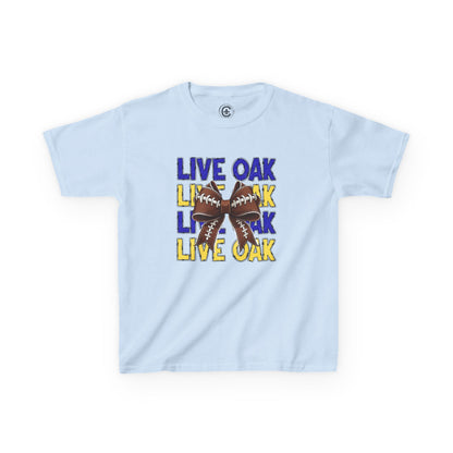 Live Oak Eagles Football Tee for Kids, Youth Sports Shirt, Fun Game Day Outfit, Birthday Gift, Team Spirit Apparel, Family Sportswear