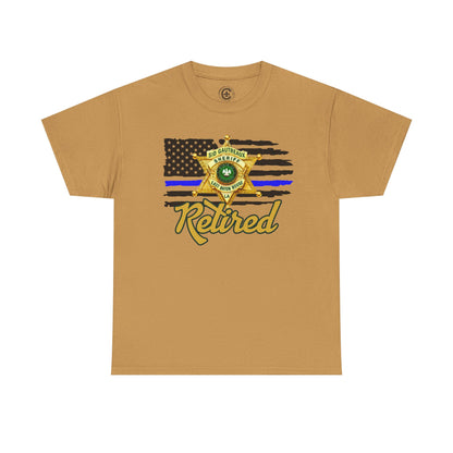 EBRSO Badge Retired Sheriff Heavy Cotton Tee, Unisex Tee, Law Enforcement Gift, Retirement Celebration T-shirt
