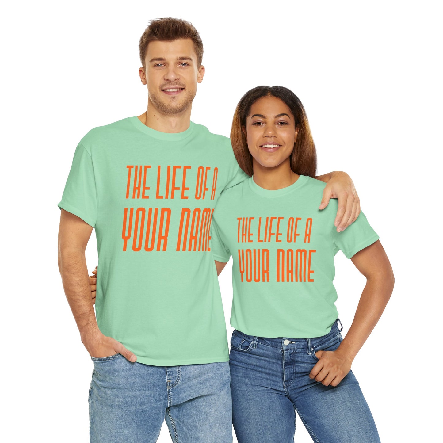Personalized The life of a (whatever name you want)  Tee - Unisex Heavy Cotton T-Shirt, Music Lover Shirt, TS12 12 Swiftie