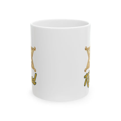EBRSO DEPUTY, Badge, Sheriff Star Ceramic Mug, Perfect Gift for Police Officers, Law Enforcement Fans, Birthday, Holiday