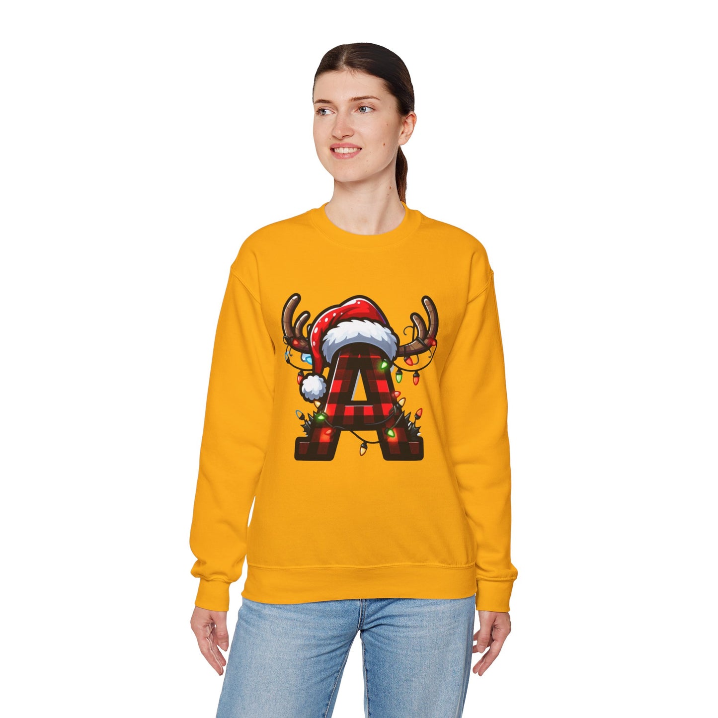 Festive Monogram A Christmas Sweatshirt, Cozy Holiday Crewneck, Personalized Gift for Him/Her, Perfect for Winter Celebrations, Family [...]