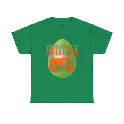 The life of a Swiftie with a green glitter easter egg - Unisex Heavy Cotton T-Shirt Music Lover Shirt, TS12 12 Swiftie