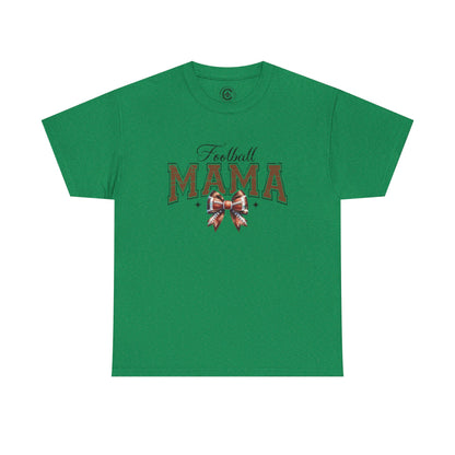 Football Mama Unisex Heavy Cotton Tee | Perfect for Game Day, Sports Events, Gifts for Moms, Casual Wear, Tailgate Parties