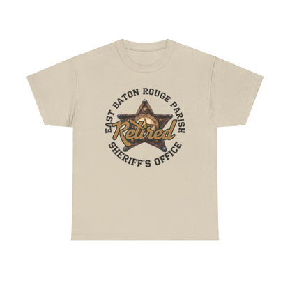 EBRSO Retired Sheriff Heavy Cotton Tee, Unisex Tee, Law Enforcement Gift, Retirement Celebration T-shirt