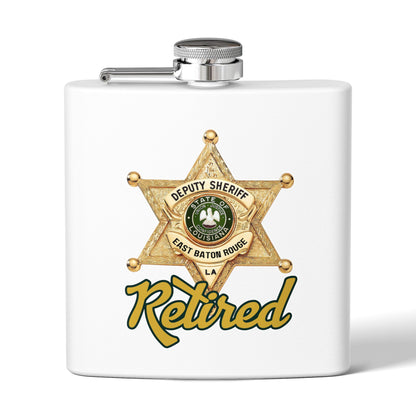 Retired Deputy Sheriff Flask, 6oz | Personalized Gift for Retirees, Law Enforcement, Hikers, Unique Party Favor, Custom Flask, [...]
