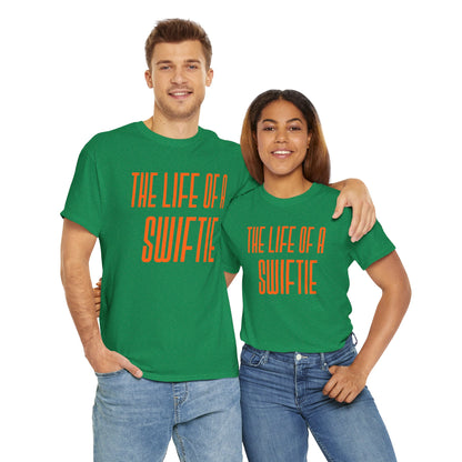 The life of a Swiftie  Unisex Heavy Cotton T-Shirt Music Lover Shirt, TS12 12 Swiftie