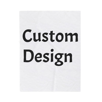 Personalized Custom Velveteen Plush Blanket, Cozy Throw, Dorm Gifts, Snuggly Home Decor, Christmas, Housewarming, Custom Design