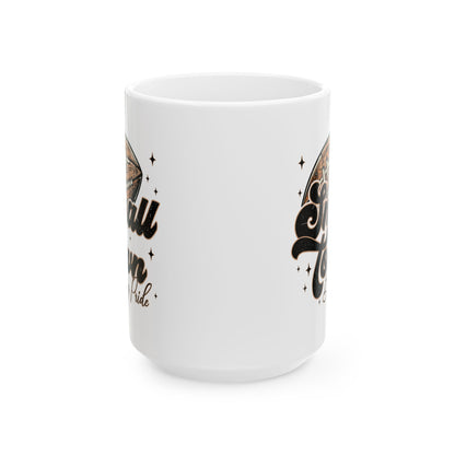 Small Town Football Ceramic Mug - Sports Fan Gift, Coffee Cup, Game Day Essential, Personalized Mug, Team Spirit