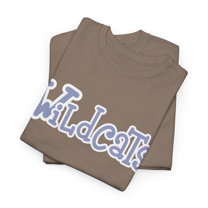 Blue Wildcats Unisex Tee, Cute Cotton Shirt, School Spirit Apparel
