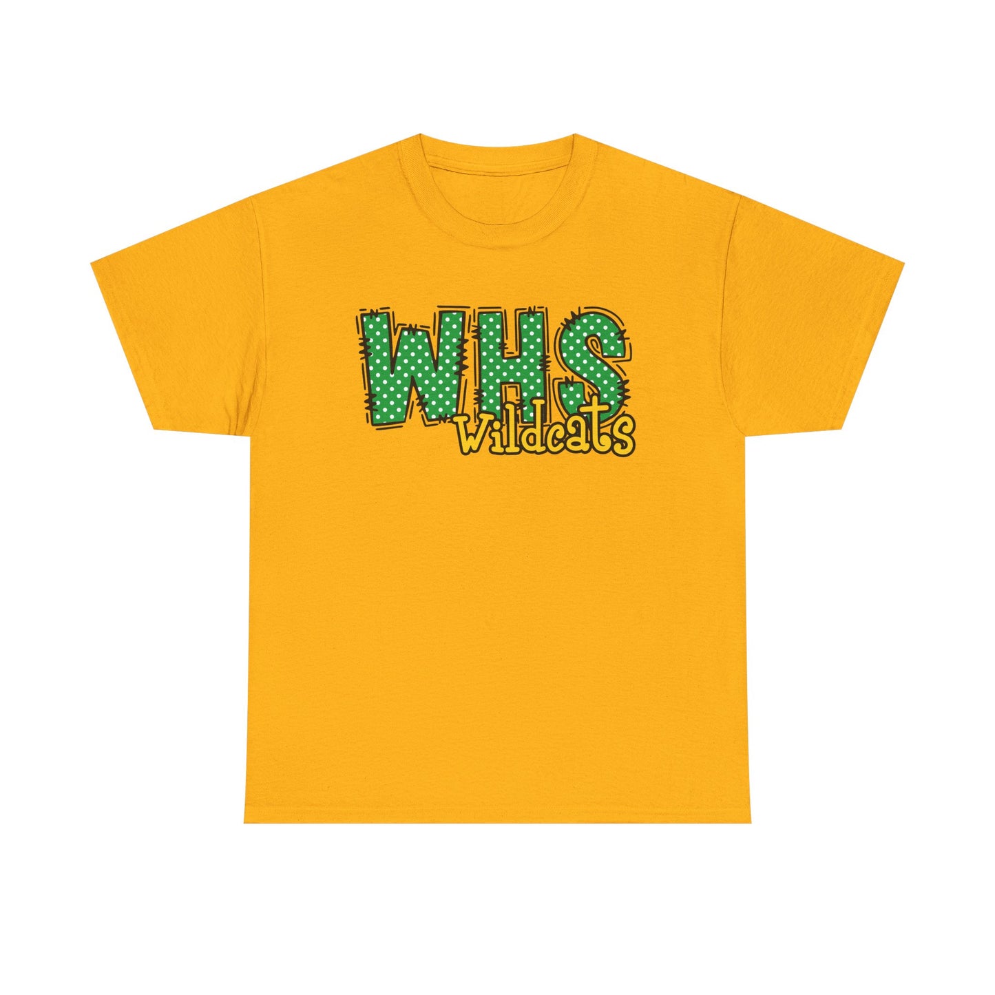 WHS Wildcats Unisex Heavy Cotton Tee | School Spirit Shirt, Team Apparel, Graphic Tee, Casual Wear, Gift for Students