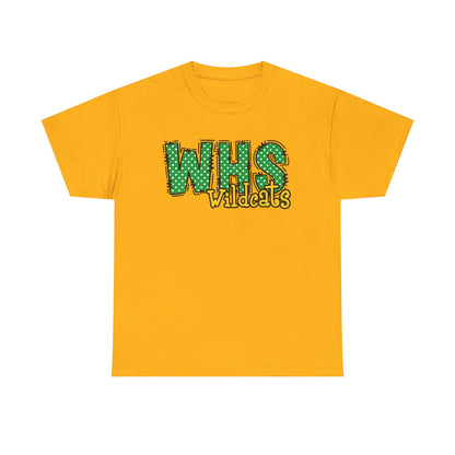 WHS Wildcats Unisex Heavy Cotton Tee | School Spirit Shirt, Team Apparel, Graphic Tee, Casual Wear, Gift for Students