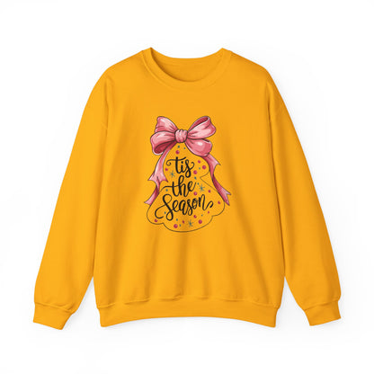 Festive Holiday Crewneck Sweatshirt - 'Tis the Season, Christmas Gift, Cozy Apparel, Winter Wear, Unisex Fashion