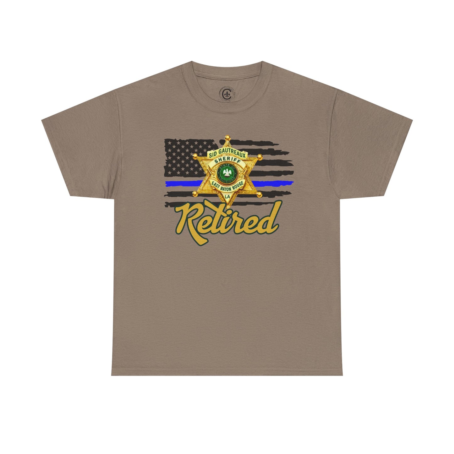 EBRSO Badge Retired Sheriff Heavy Cotton Tee, Unisex Tee, Law Enforcement Gift, Retirement Celebration T-shirt