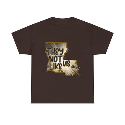 Louisiana Pride Unisex Heavy Cotton Tee | They Not Like Us, Southern Statement Shirt, Gift for Locals, Casual Wear, Streetwear