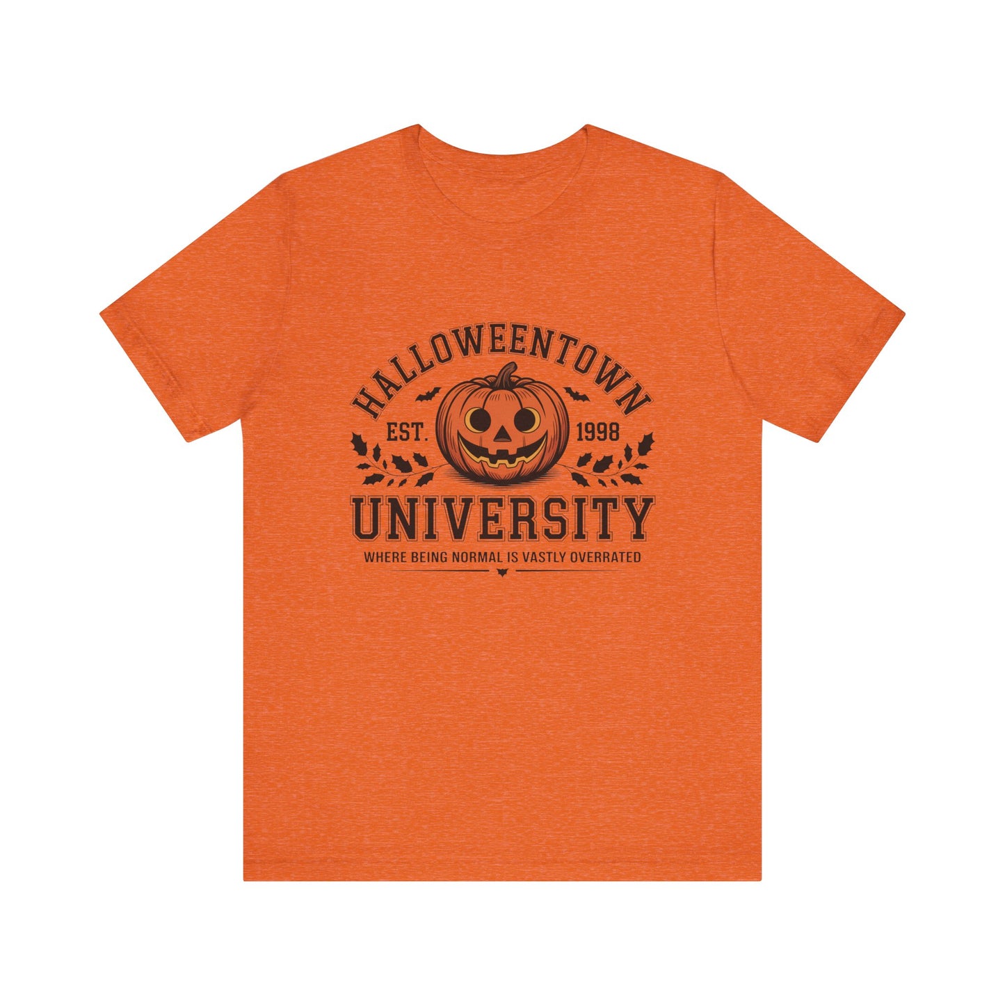 Halloween Pumpkin University Tee, spooky, fall