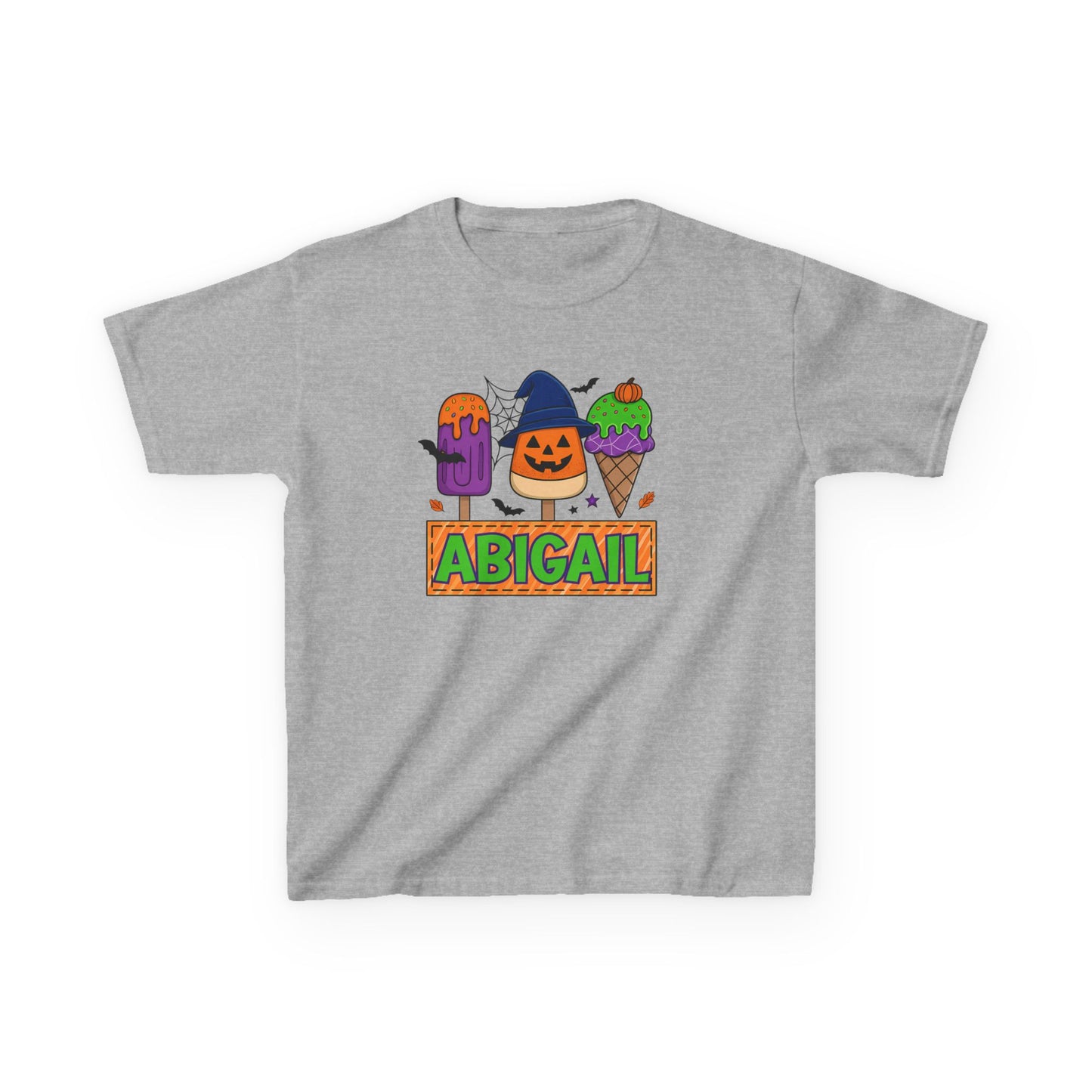 Personalized Kids Halloween Tee, Spooky T-Shirt, Custom Name Shirt, Fun Fall Apparel, Kids Costume Top, Halloween Gift Idea, Trick or Treat Wear
