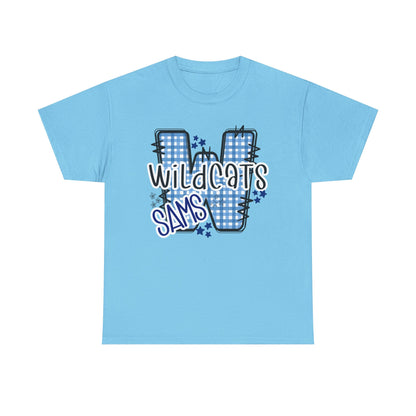 SAMS Wildcats, Whimsical on a Unisex Tshirt, St Amant Middle School